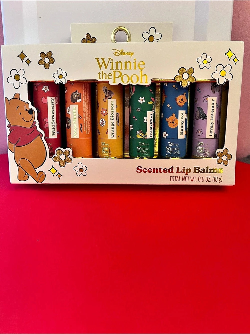 Disney Winnie the Pooh Scented Lip Balms 6-Piece Set Balm Set Multicolor